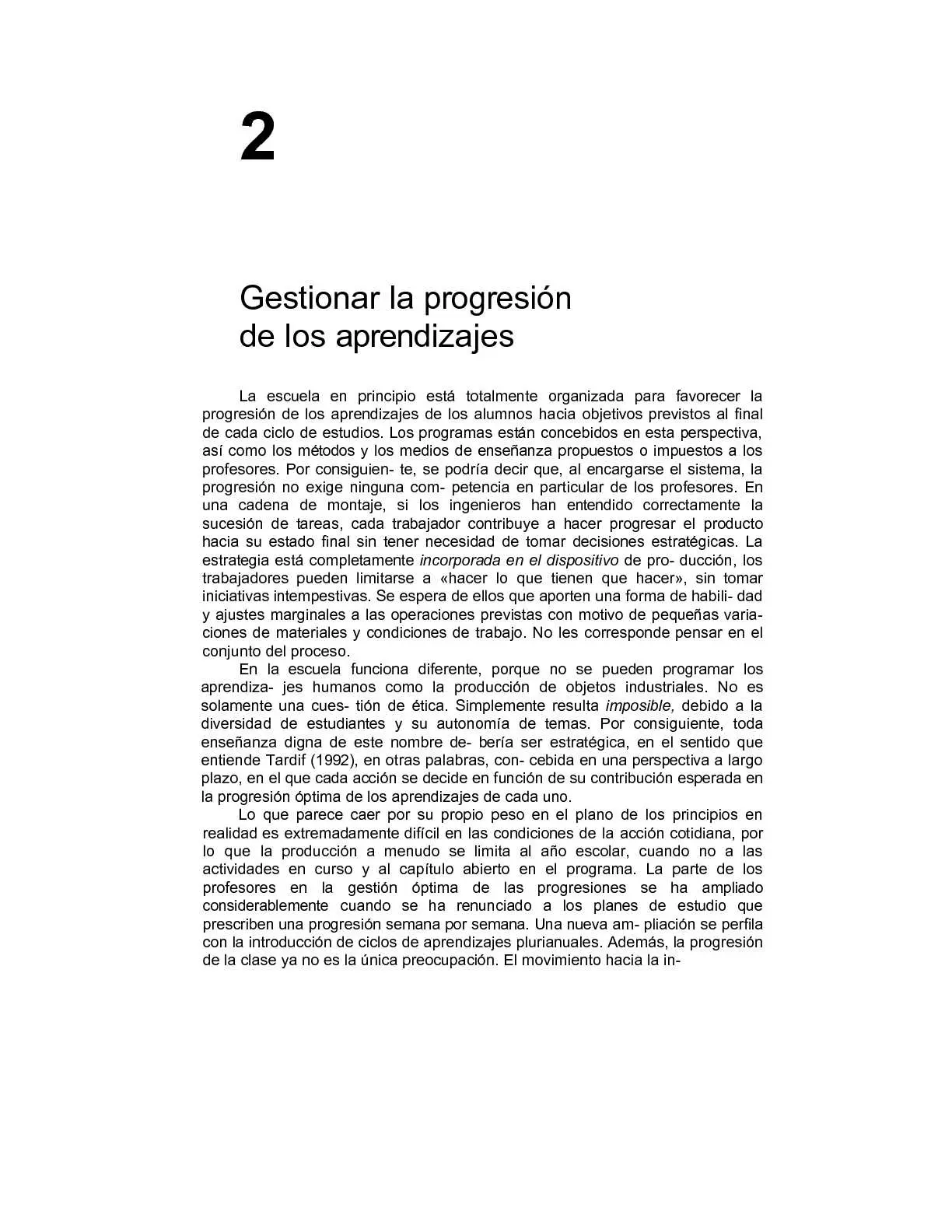 Gestionar la progresión de los aprendizajes resumen - Cómo está conformada una progresión de aprendizaje gestionar la progresión de los aprendizajes resumen - Cómo está conformada una progresión de aprendizaje