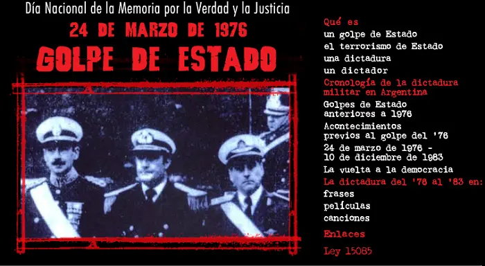 dictadura argentina resumen corto - Cuál era el objetivo del golpe de Estado de 1976