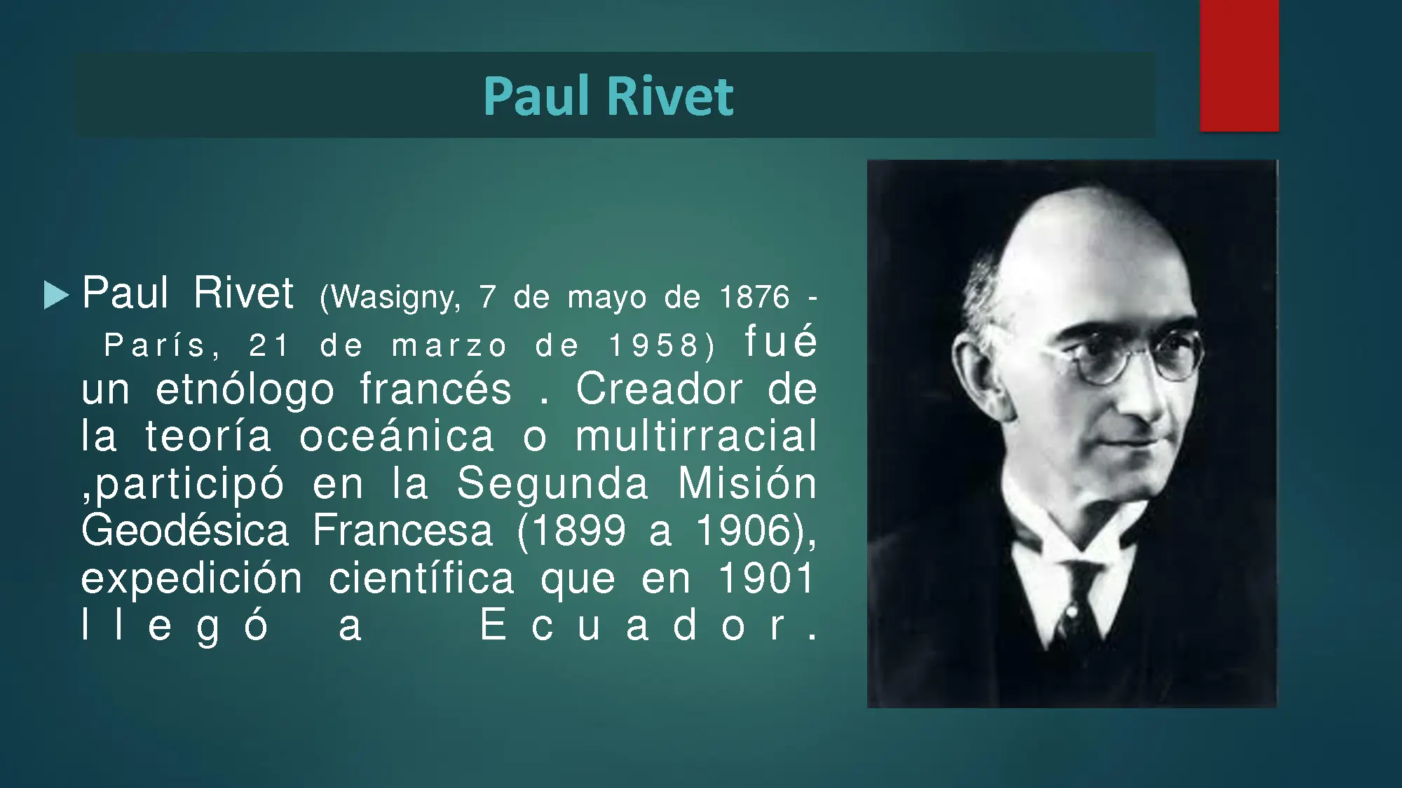 resumen de la teoria de paul rivet - Cuál es la teoría de Paul Rivet