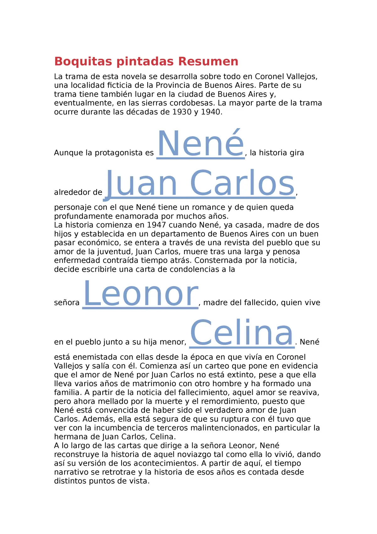 Boquitas pintadas resumen por entregas - Cuál es la trama de la novela Boquitas pintadas boquitas pintadas resumen por entregas - Cuál es la trama de la novela Boquitas pintadas