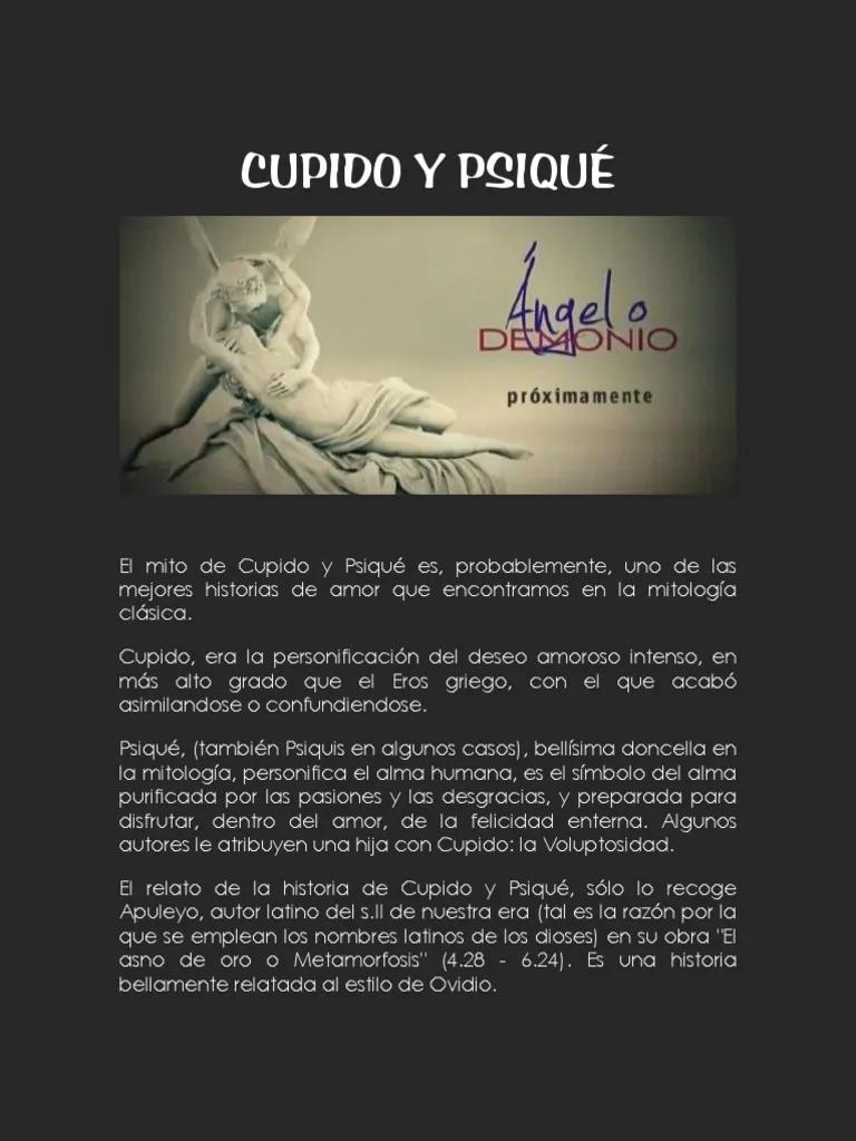 historia de cupido y psique resumen - Cuál es la verdadera historia de Cupido