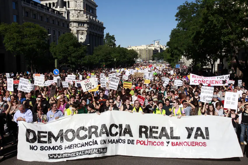 movimiento de los indignados resumen - Cuál ha sido la mayor manifestacion en España