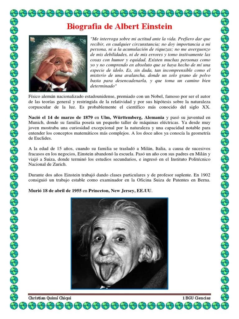 cientifico einstein biografia resumen - Cuáles fueron los logros más importantes de Albert Einstein