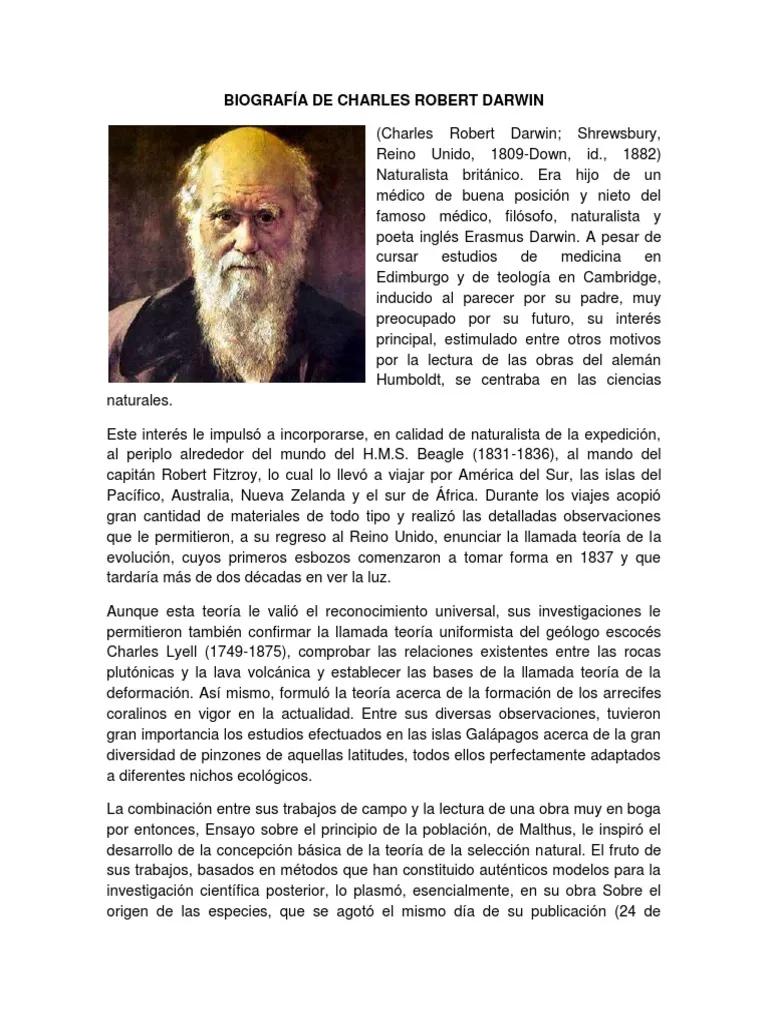 resumen de la biografia de charles darwin - Cuáles son las anécdotas o datos curiosos de la vida de Darwin