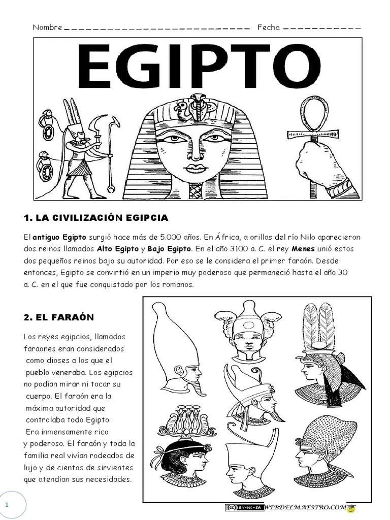 civilización egipcia resumen para niños - Cuáles son las características del antiguo Egipto