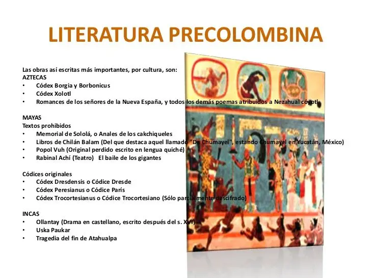 literatura precolombina resumen - Cuáles son las características precolombinas