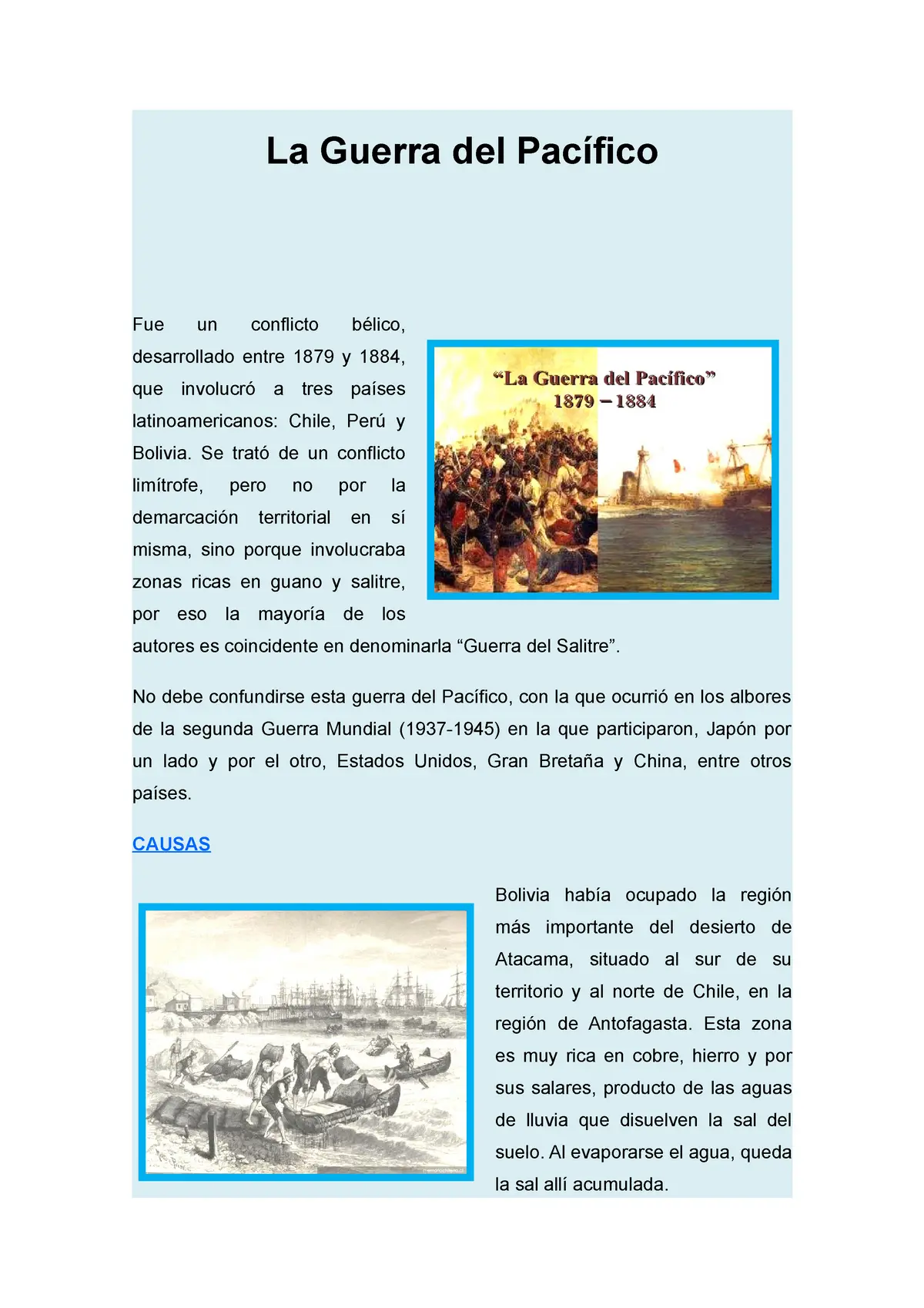 Desarrollo de la Guerra del Pacífico - Resumen - Cuáles son las etapas de la Guerra del Pacifico desarrollo de la guerra del pacifico resumen - Cuáles son las etapas de la Guerra del Pacifico