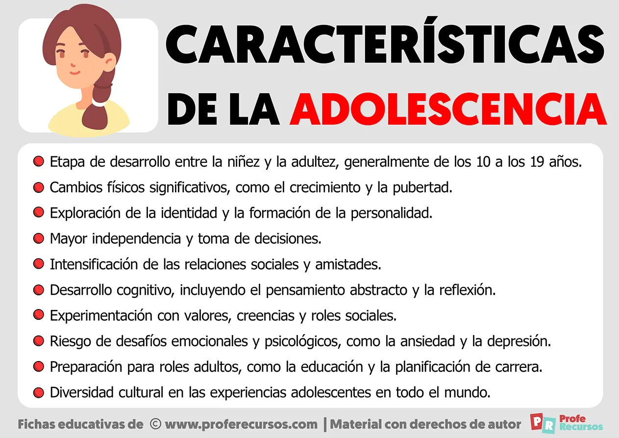 caracteristicas de la adolescencia resumen - Cuáles son las principales características de la adolescencia