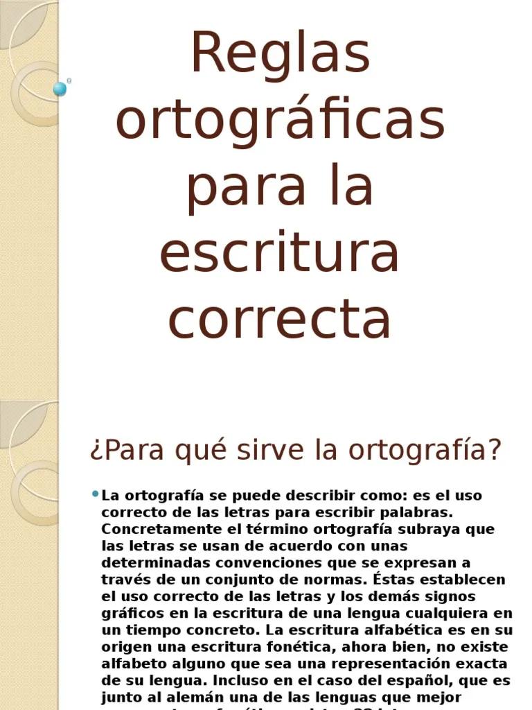 resumen de las reglas ortograficas - Cuáles son las principales reglas ortográficas del español