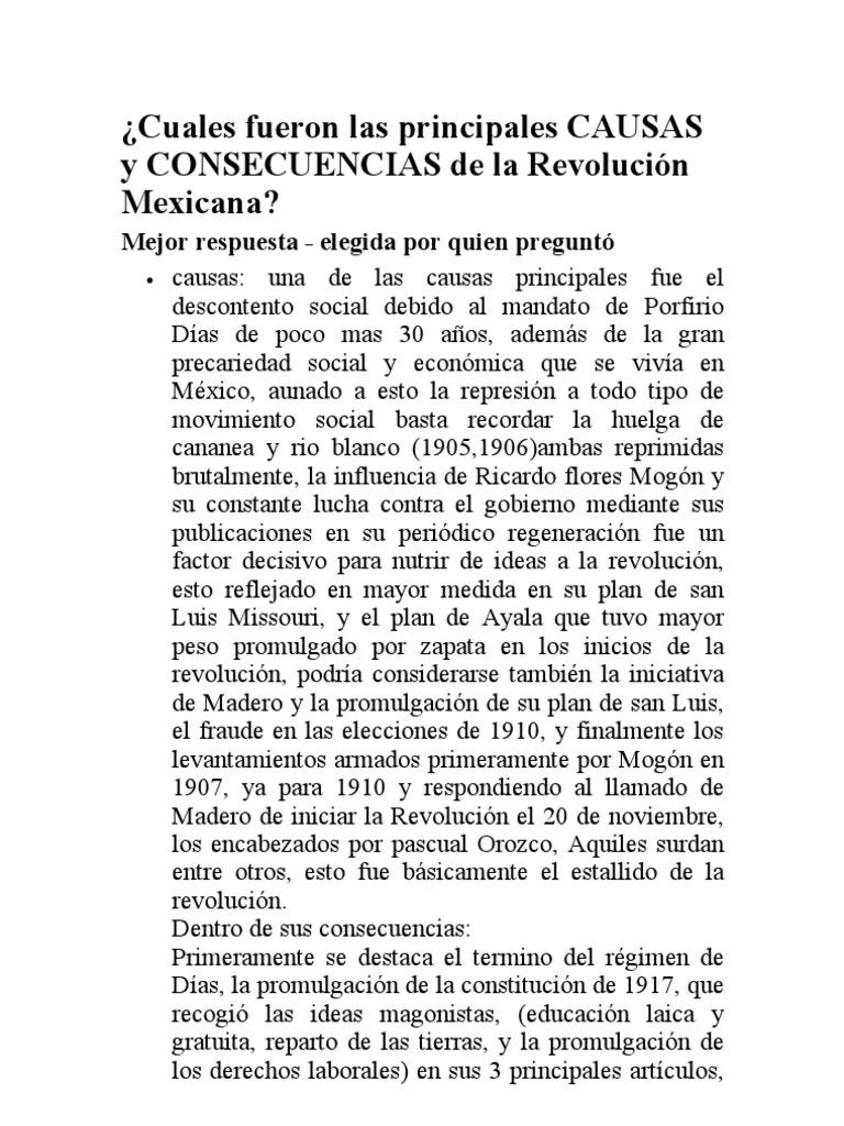 consecuencias de la revolucion mexicana resumen - Cuáles son los beneficios de la Revolución Mexicana
