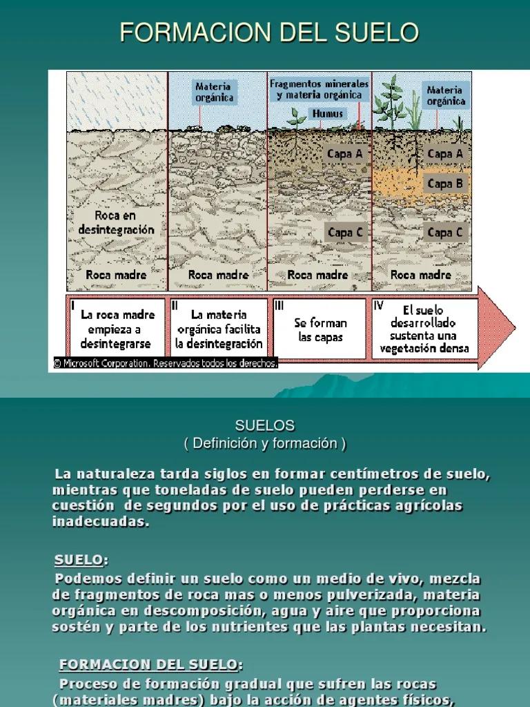 formacion del suelo resumen - Cuáles son los tres procesos de formación del suelo
