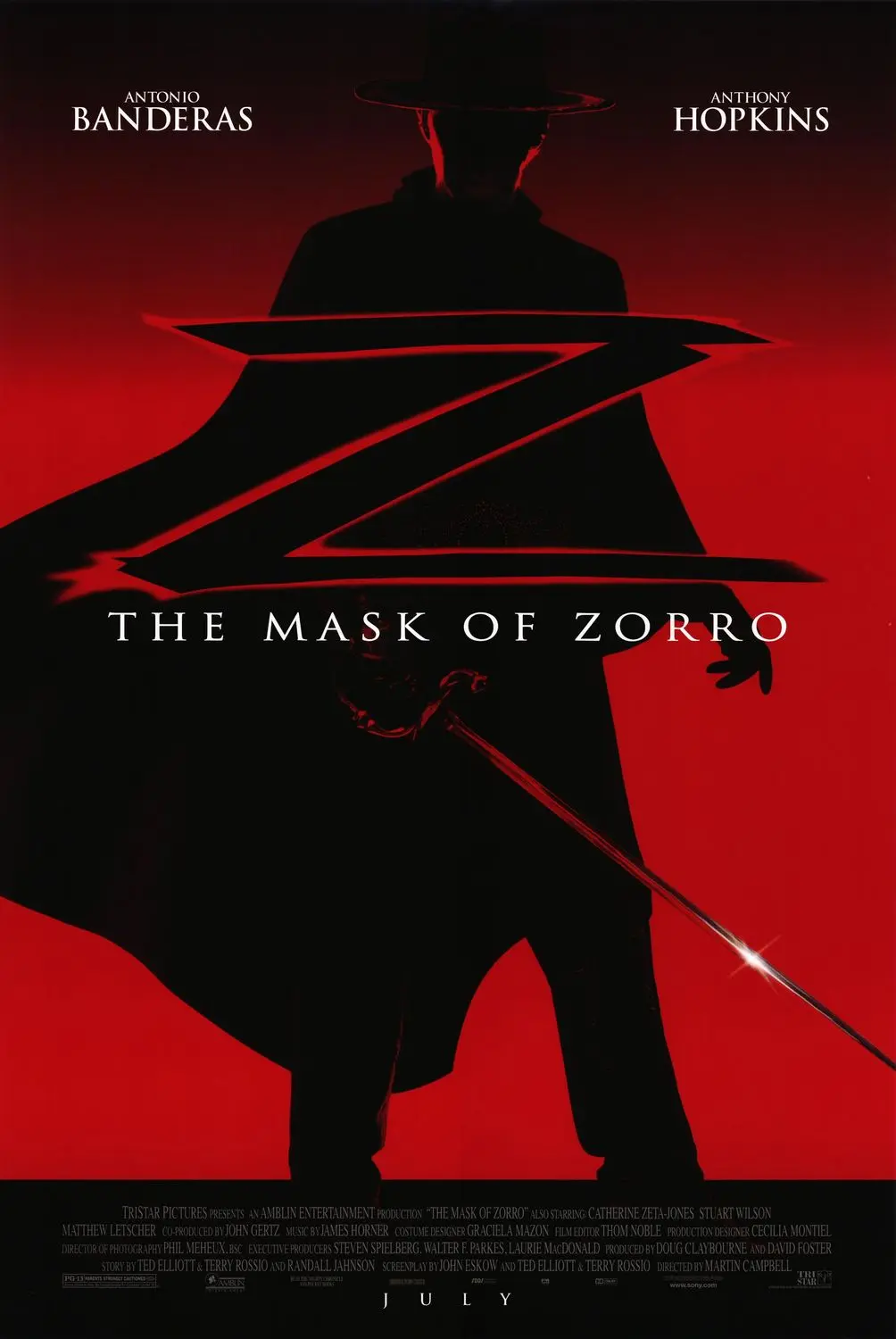 la máscara del zorro resumen - Cuántos años tenía Antonio Banderas en La máscara del Zorro