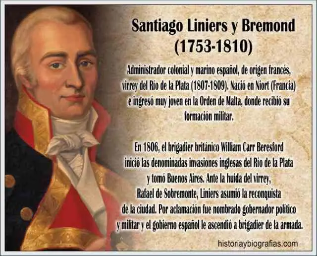 biografia de santiago de liniers resumida - Dónde fusilaron a Santiago de Liniers