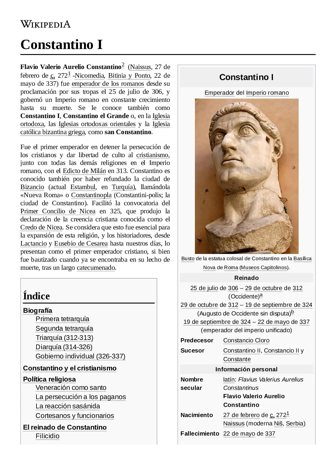 constantino emperador romano biografia resumida - Por qué Constantino se convirtio al cristianismo