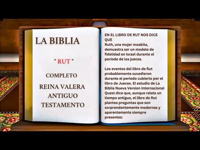 resumen del libro de rut de la biblia reina valera - Qué contiene el libro de Ruth