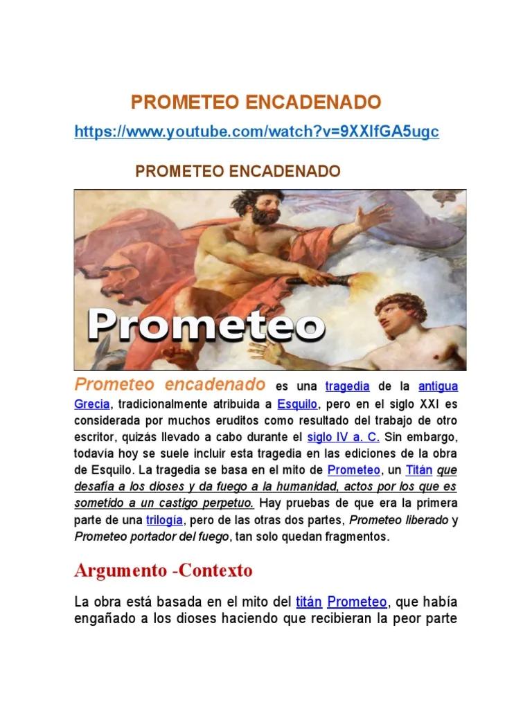 la leyenda de prometeo resumen - Qué cuenta el mito de Prometeo sobre el fuego