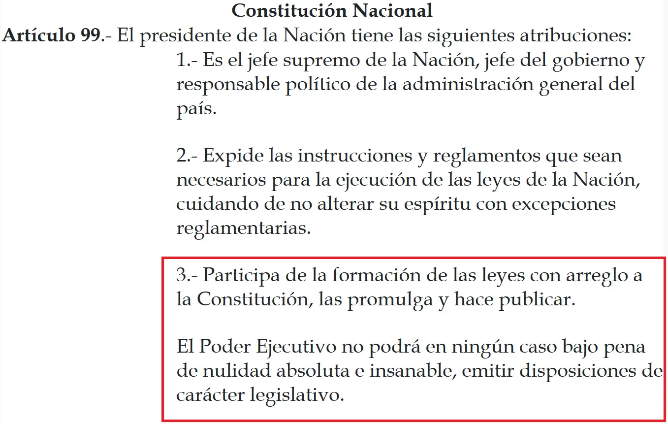 articulo 99 constitucion nacional resumen - Qué dice el artículo 99 de la Constitución Nacional Argentina