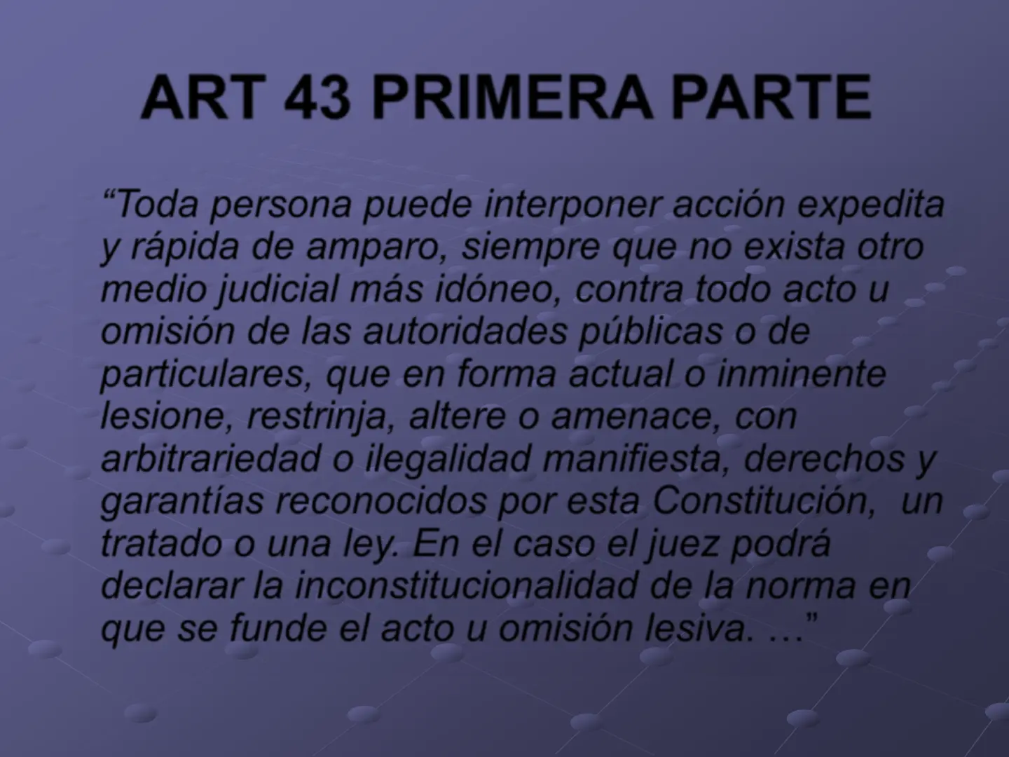 articulo 43 de la constitucion nacional resumen - Qué es el habeas data Art 43