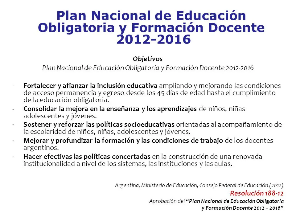 plan nacional de educación obligatoria y formación docente resumen - Qué es el Plan Nacional de Formación Docente