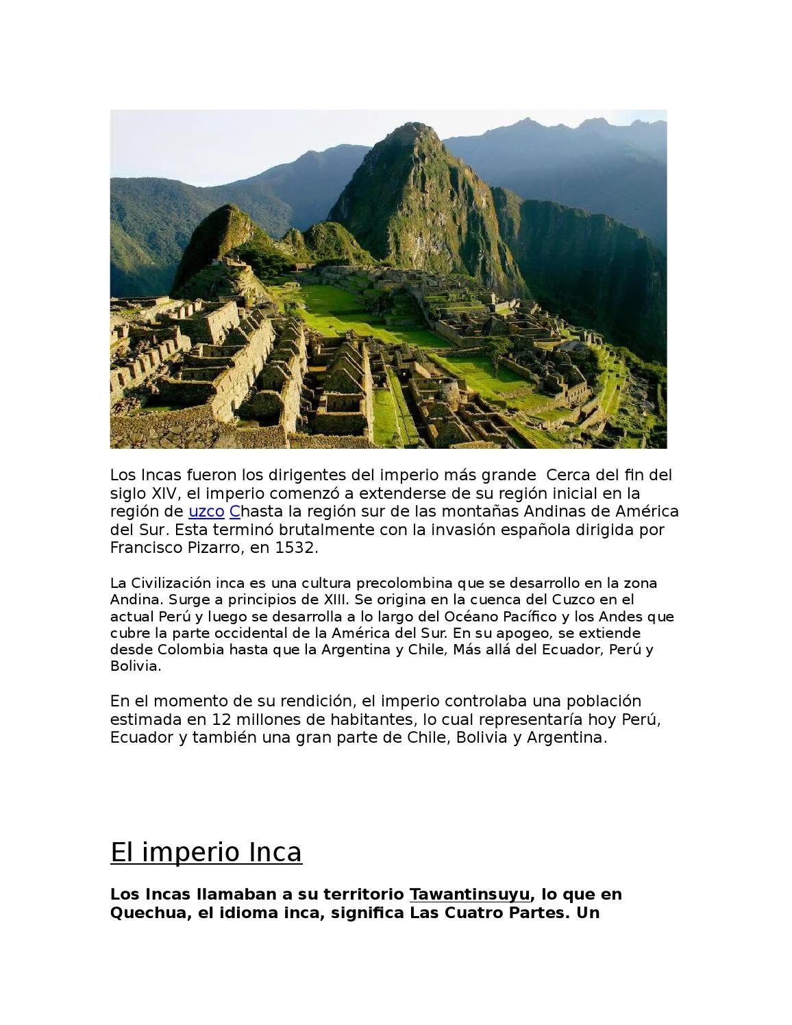 desarrollo cultural de los incas resumen - Qué es la cultura inca resumen