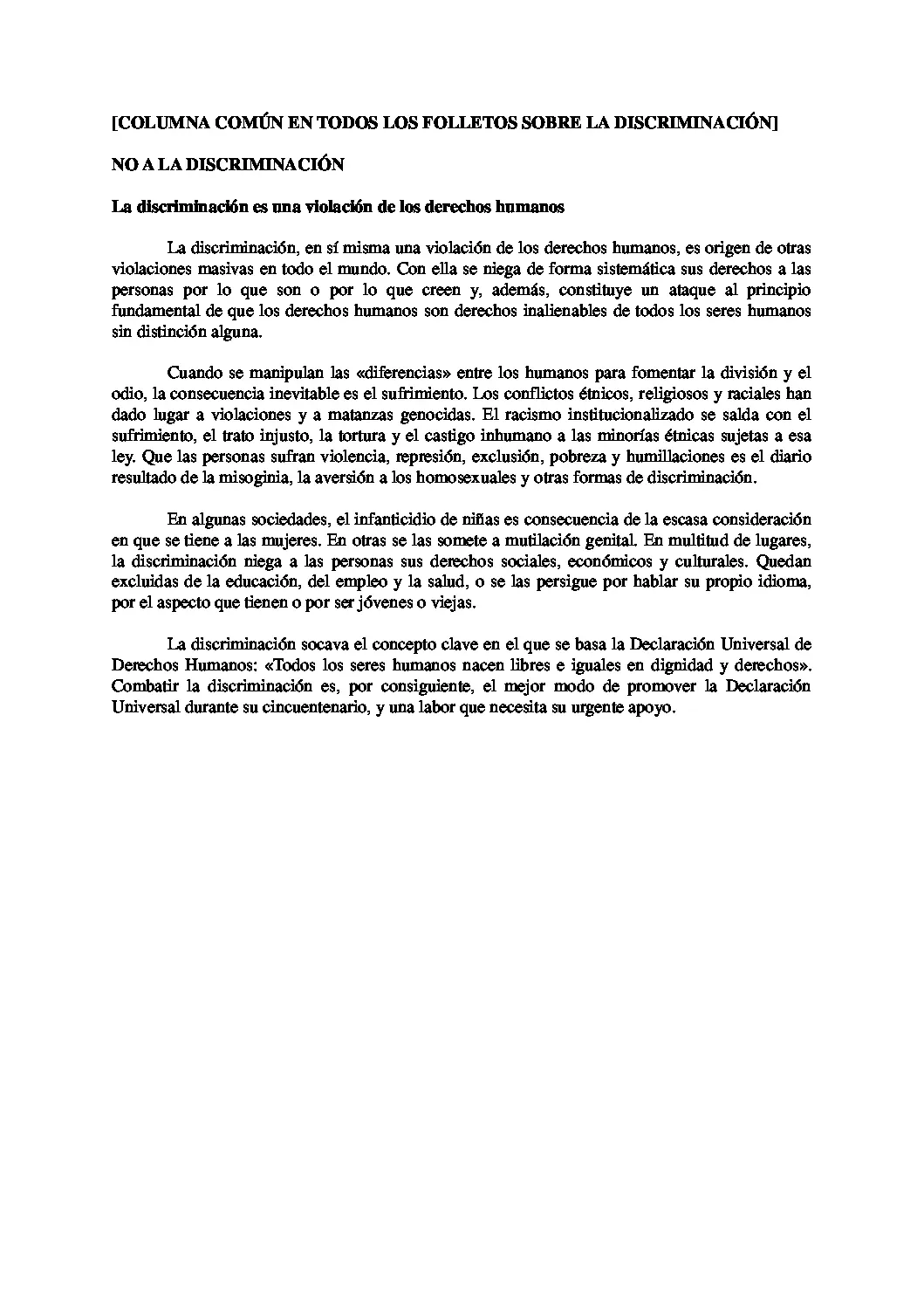 discriminacion resumen - Qué es la discriminación para niños de primaria