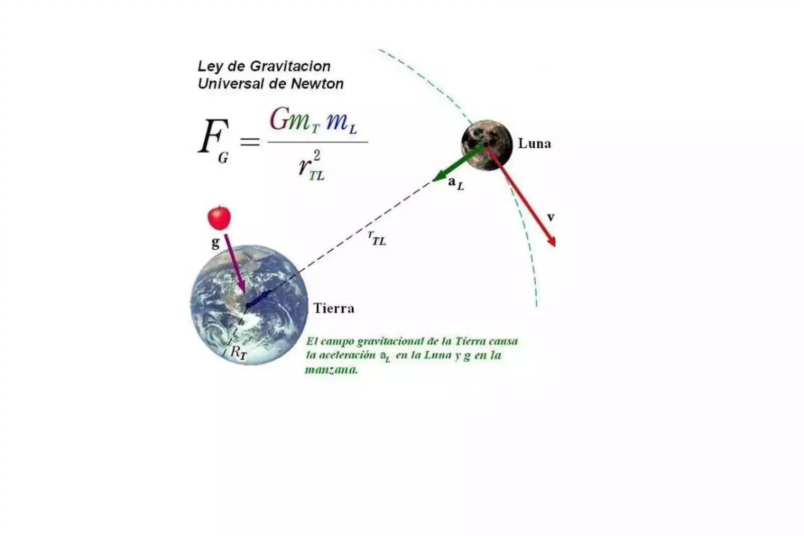 ley de gravitacion universal resumen - Qué es la fuerza gravitacional y ejemplos
