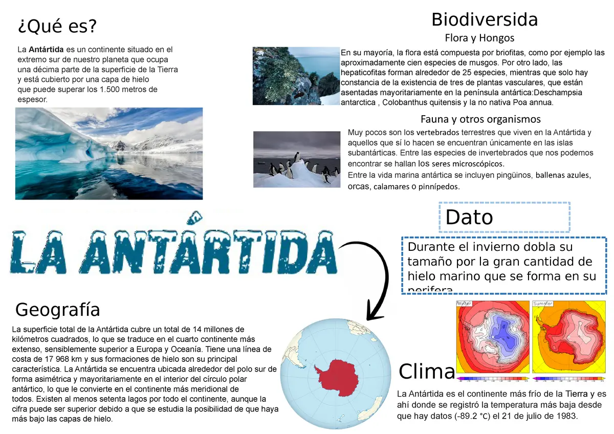 la antartida resumen - Qué es lo más importante de la Antártida