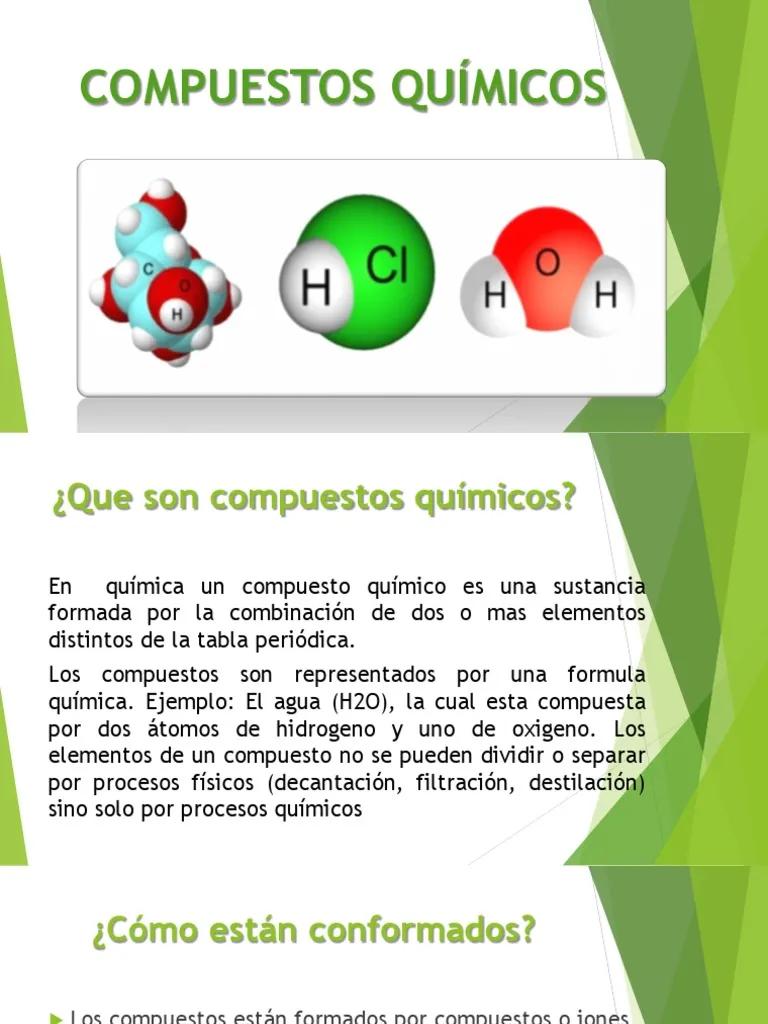compuestos quimicos resumen - Qué es un compuesto químico y 10 ejemplos