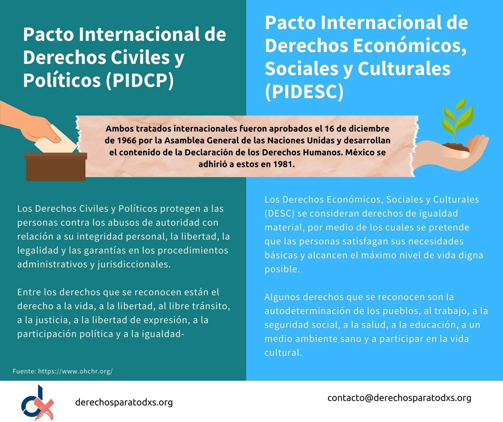 pacto internacional de derechos económicos sociales y culturales resumen - Qué establece el Pacto Internacional de derechos económicos