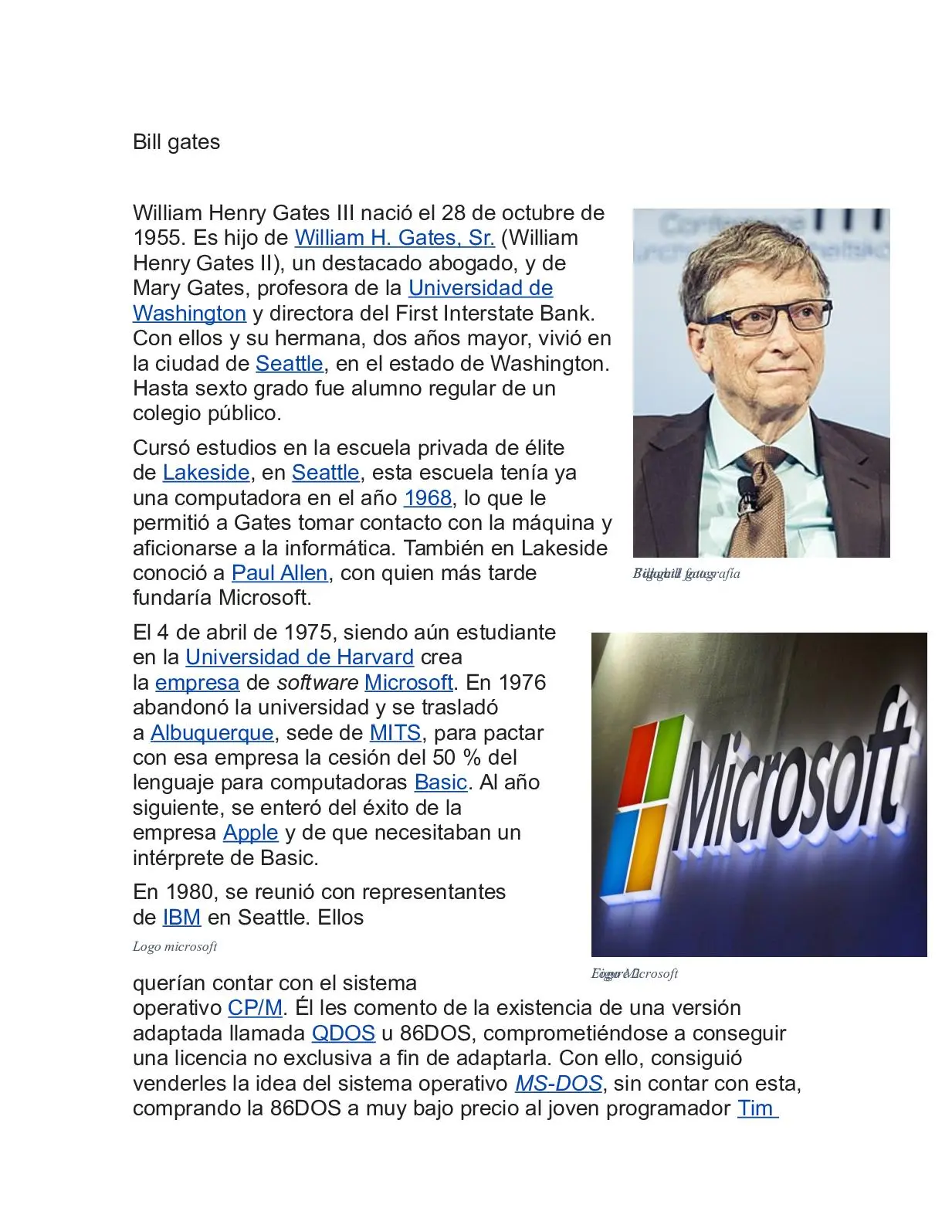 vida de bill gates resumen - Qué hizo que Bill Gates fuera exitoso
