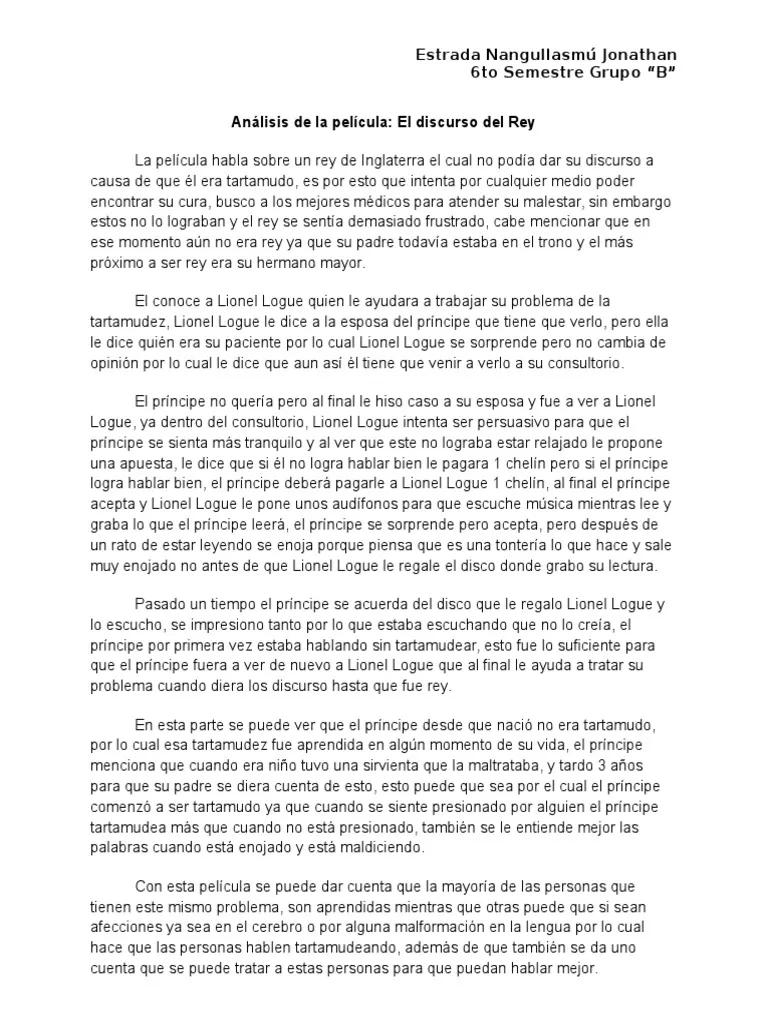 El discurso del rey: Resumen completo - Qué problema tenía el protagonista de El discurso del rey el discurso del rey resumen completo - Qué problema tenía el protagonista de El discurso del rey