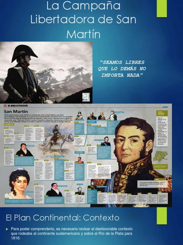 la campaña libertadora de san martín resumen - Qué rol tuvo San Martín en la campaña libertadora