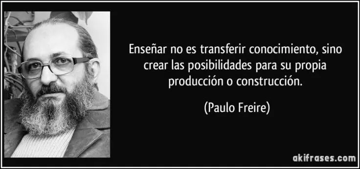 enseñar no es transferir conocimiento paulo freire resumen - Qué significa la expresión no hay docencia sin Discencia en la obra de Freire