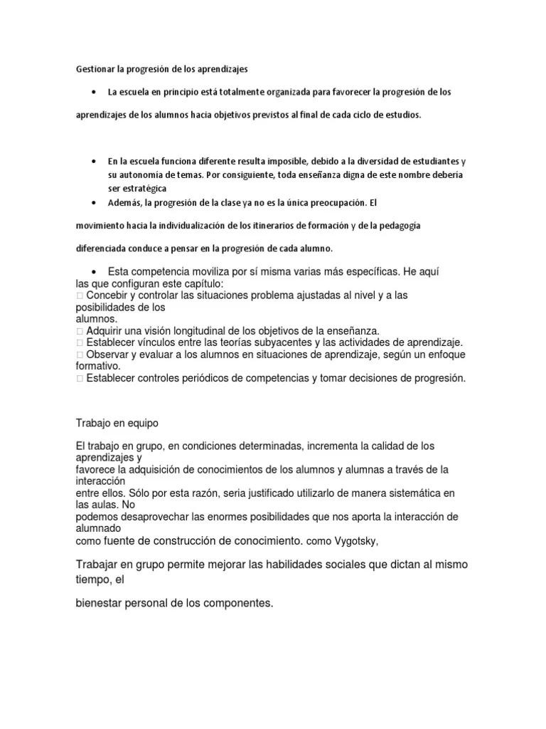Gestionar la progresión de los aprendizajes resumen - Qué son las progresiones en la educación gestionar la progresión de los aprendizajes resumen - Qué son las progresiones en la educación
