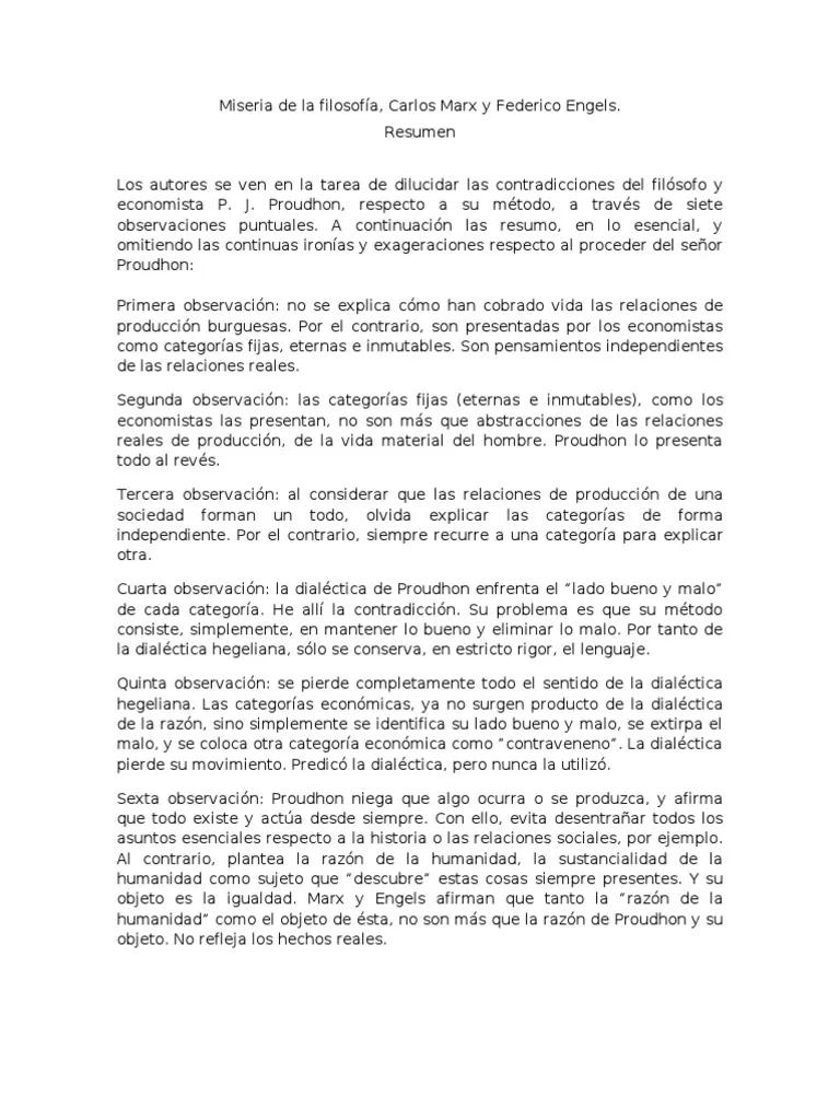 La miseria de la filosofía resumen - Quién escribió la miseria de la filosofía la miseria de la filosofía resumen - Quién escribió la miseria de la filosofía