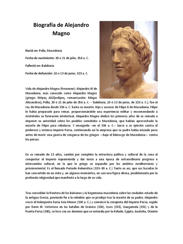 alejandro magno resumen - Quién fue Alejandro Magno y porque fue tan importante