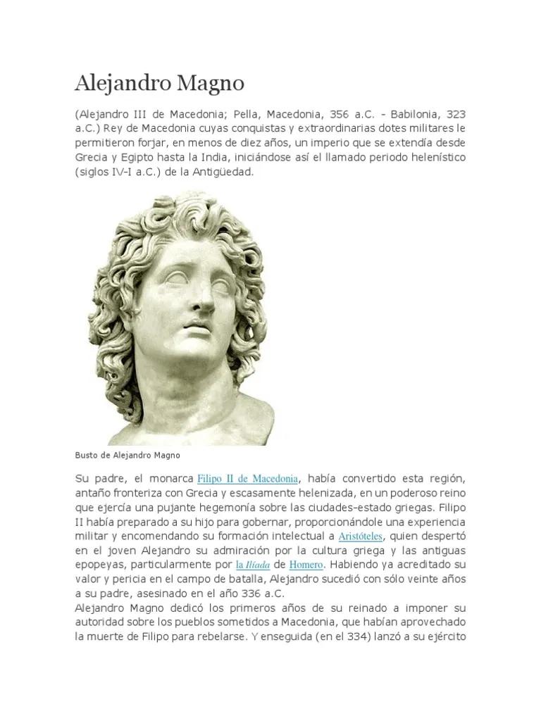 resumen de la vida de alejandro magno - Quién fue Alejandro Magno y que hizo resumen corto