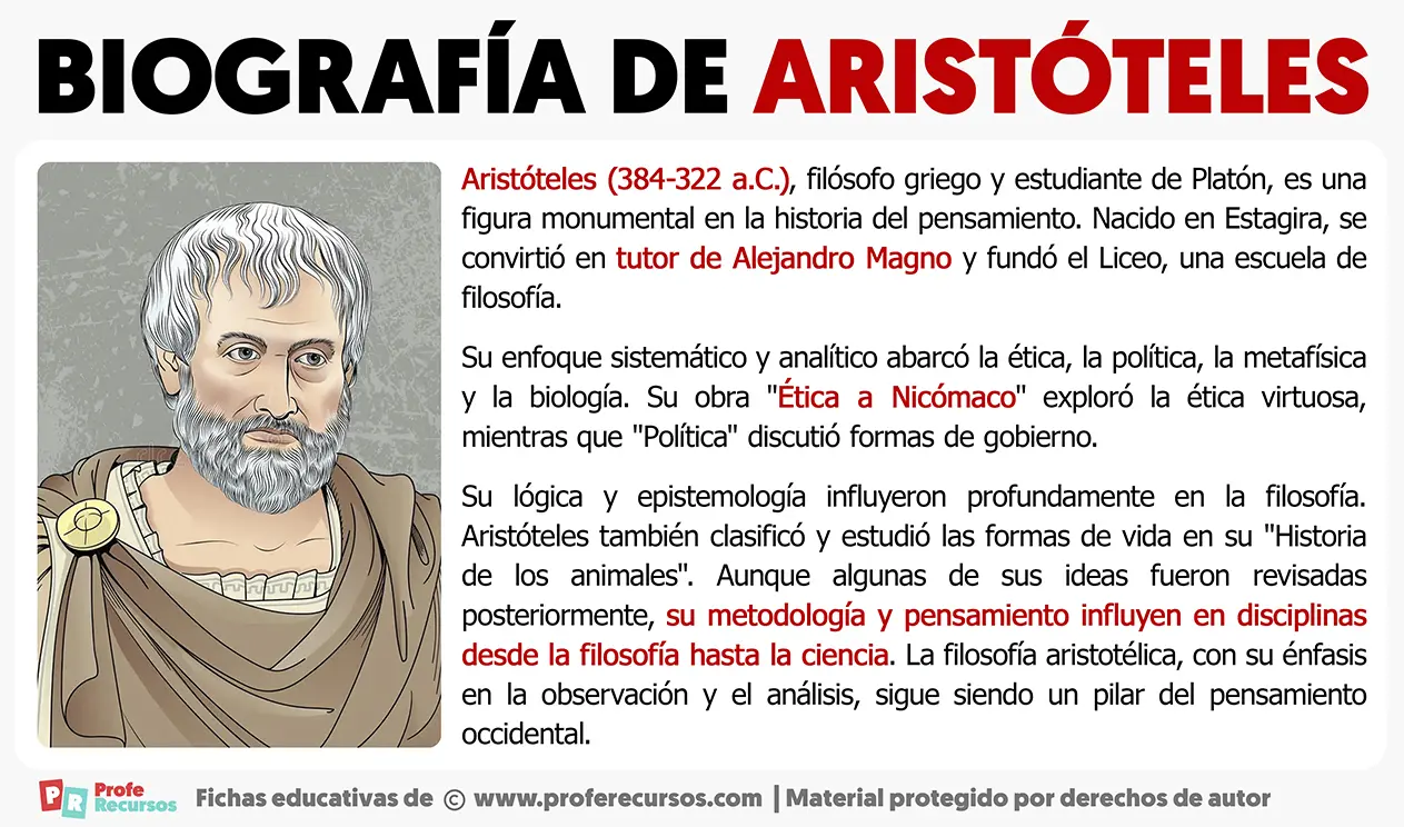 biografía resumida de aristóteles - Quién fue Aristóteles biografía corta