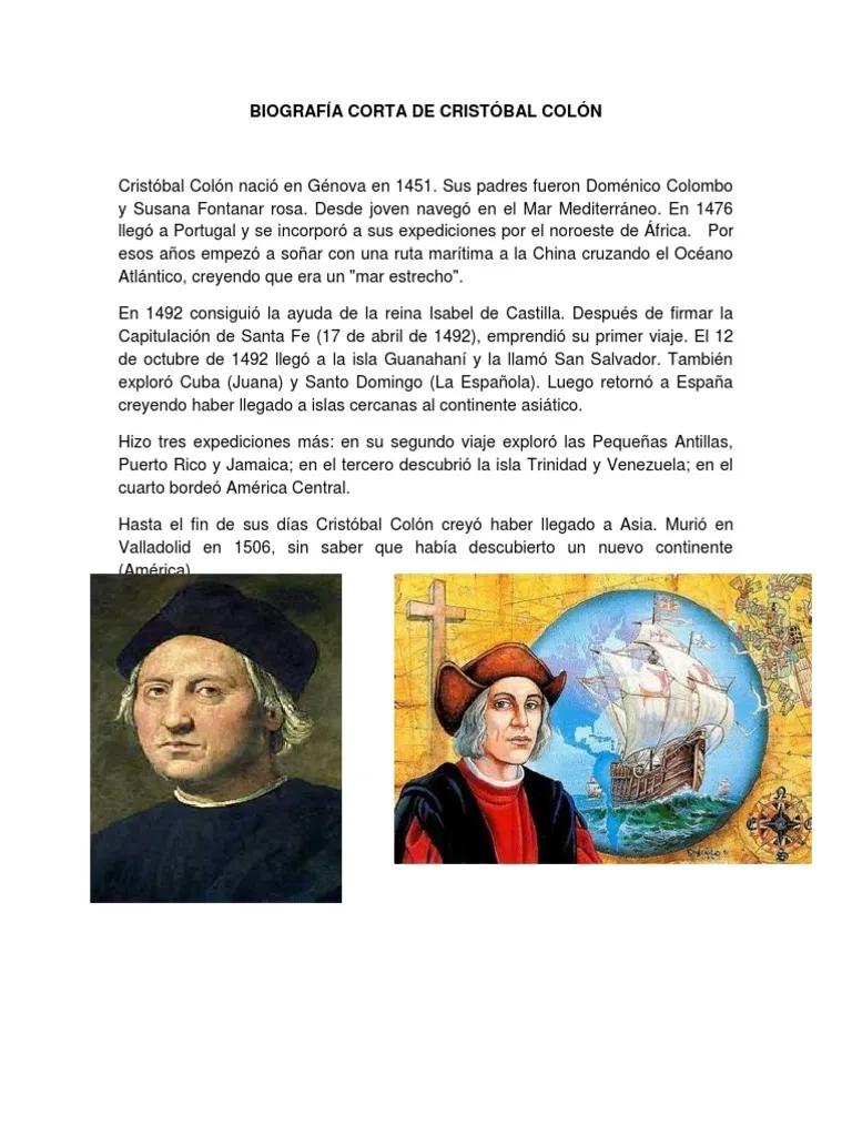 resumen corto de cristobal colon - Quién fue Cristóbal Colón respuesta