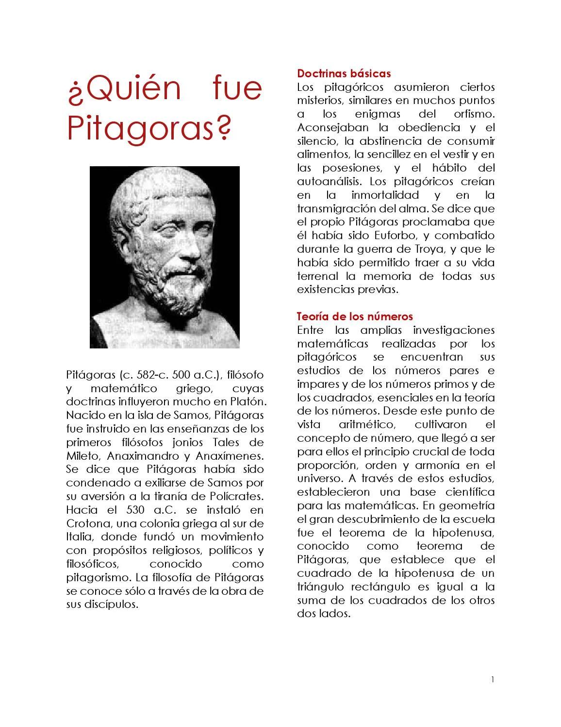 Quién fue Pitágoras y qué hizo - Quién fue Pitágoras y que hizo quien fue pitagoras resumen - Quién fue Pitágoras y que hizo